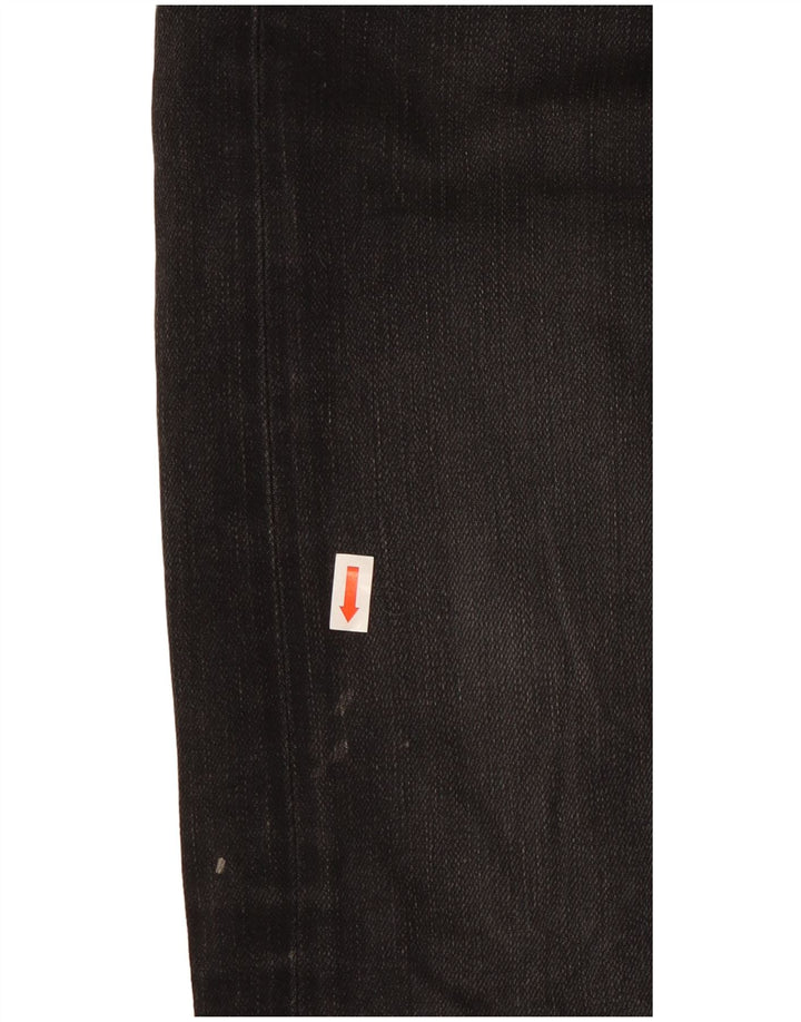 Lee Herren Luke Slim Jeans W31 L28 Schwarze Baumwolle