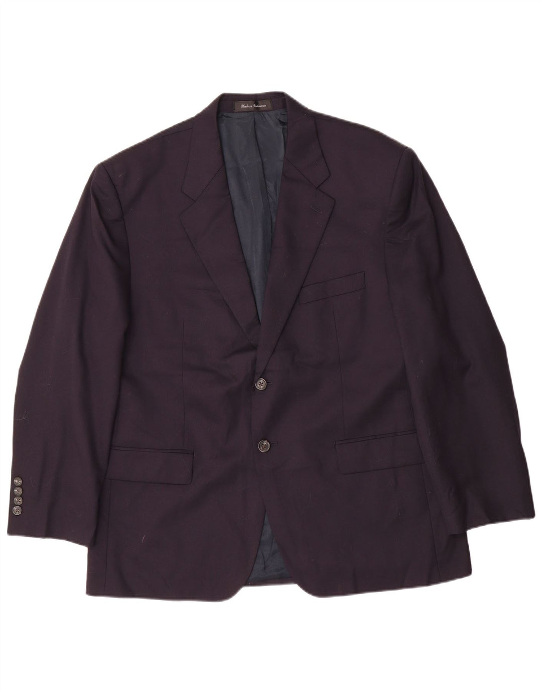 Chaps Herren-Blazer mit 2 Knöpfen, UK 42, XL, Marineblau, Wolle