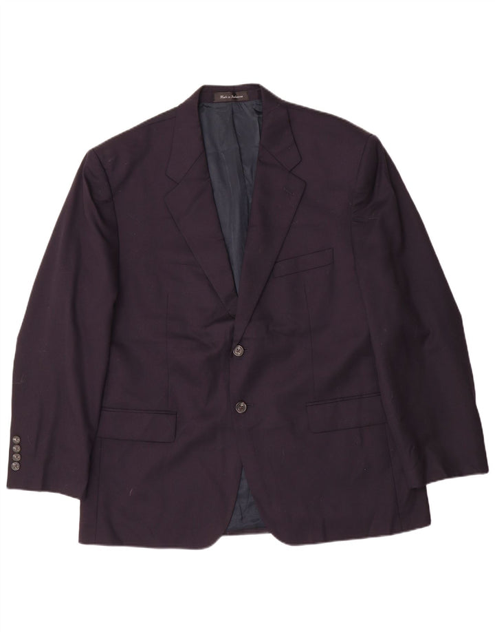 Chaps Herren-Blazer mit 2 Knöpfen, UK 42, XL, Marineblau, Wolle