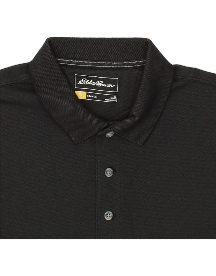 EDDIE BAUER Mens Polo Shirt Medium Grey Cotton Vintage Eddie Bauer and Second-Hand Eddie Bauer from Messina Hembry 