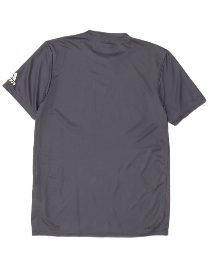 ADIDAS Herren Longwood Graphic T-Shirt Top Small Grau Polyester
