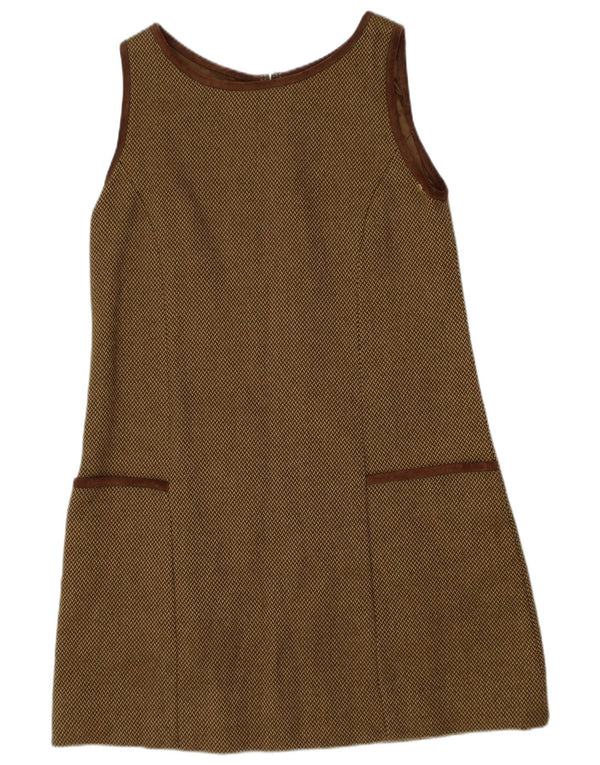 Ärmelloses A-Linien-Kleid für Mädchen von Ralph Lauren, 6–7 Jahre, braunes Polyester