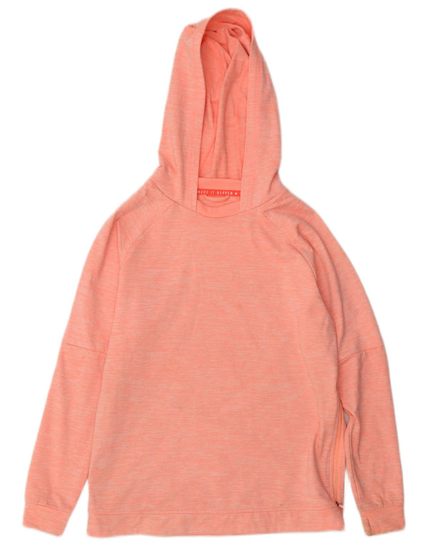 Zara Mädchen-Kapuzenpullover, 11–12 Jahre, rosa geflecktes Polyester