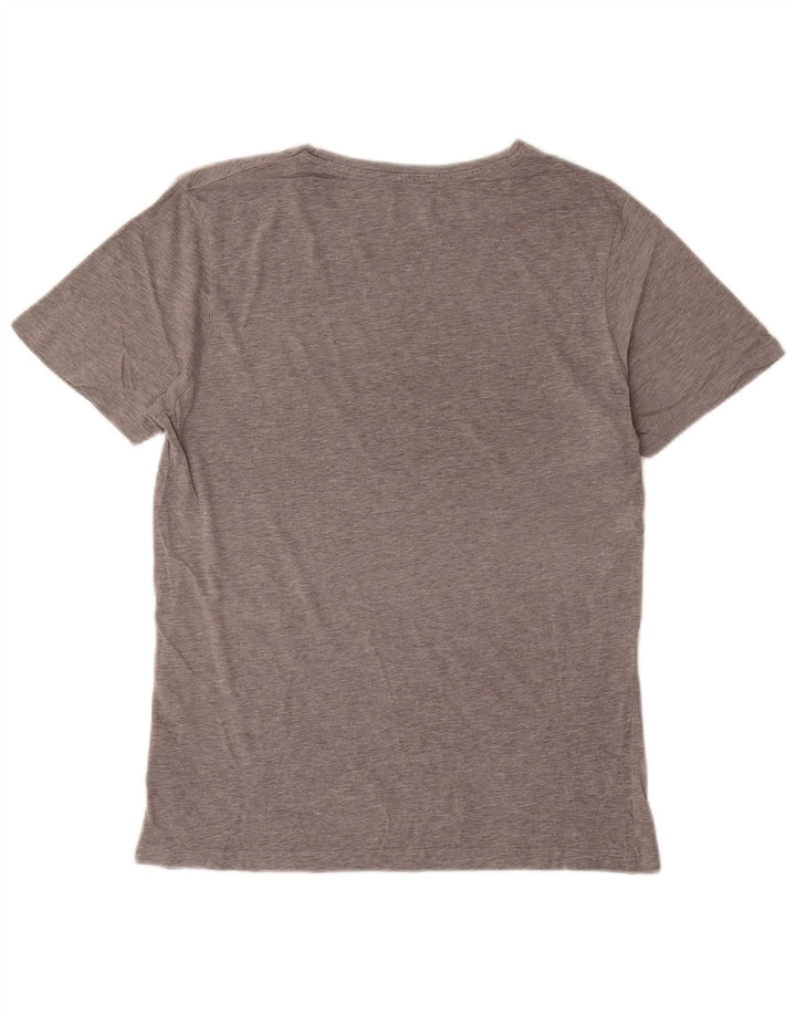 Jack & Jones Herren-T-Shirt mit Grafik, mittelgraue Baumwolle