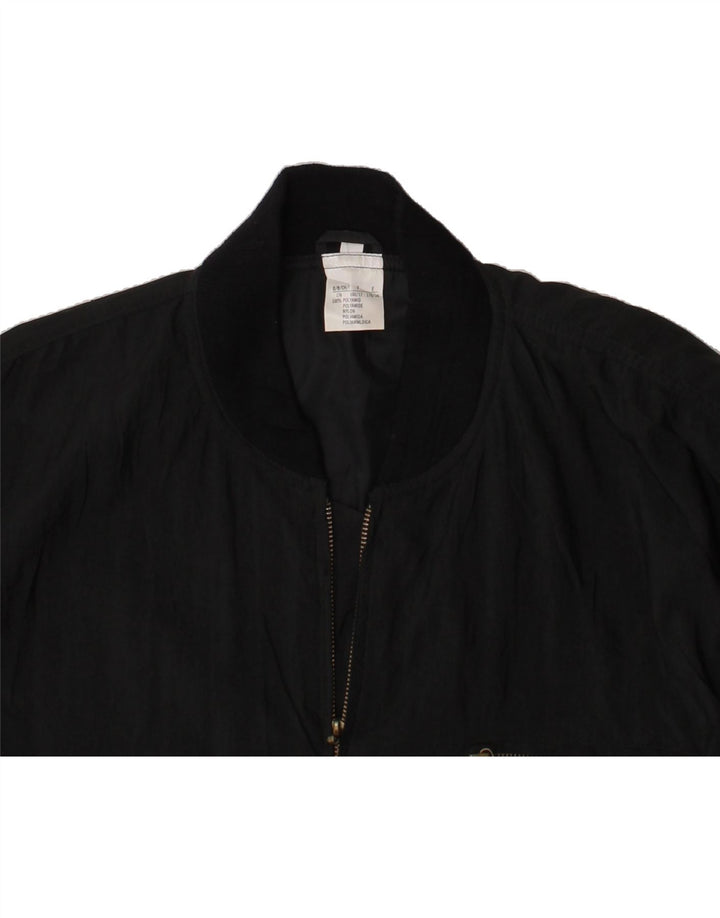 VINTAGE Boys Graphic Bomber Jacket 15-16 Years Black Polyamide Vintage Vintage and Second-Hand Vintage from Messina Hembry 