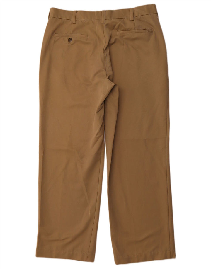 IZOD Herren-Anzughose, gerade, W34, L30, Beige, Polyester