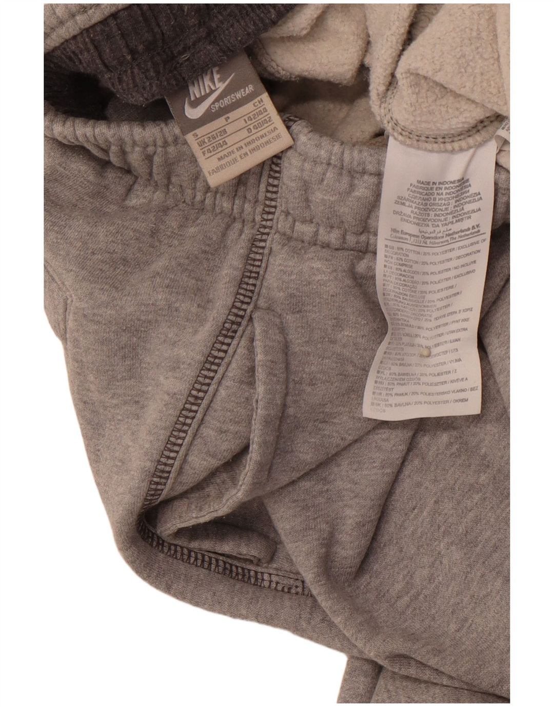 NIKE Herren-Trainingshose, Jogginghose, Größe S, Grau, Baumwolle
