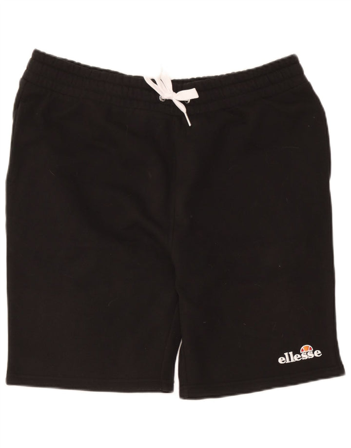 Ellesse Herren-Sportshorts, groß, schwarze Baumwolle