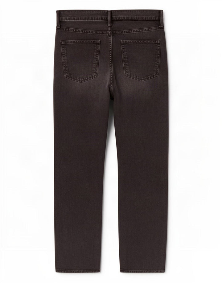 Marks & Spencer Herren Regular Straight Jeans W34 L29 Schwarze Baumwolle