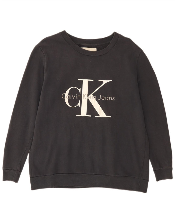 CALVIN KLEIN JEANS Herren-Sweatshirt mit Grafik, Größe S, Schwarz