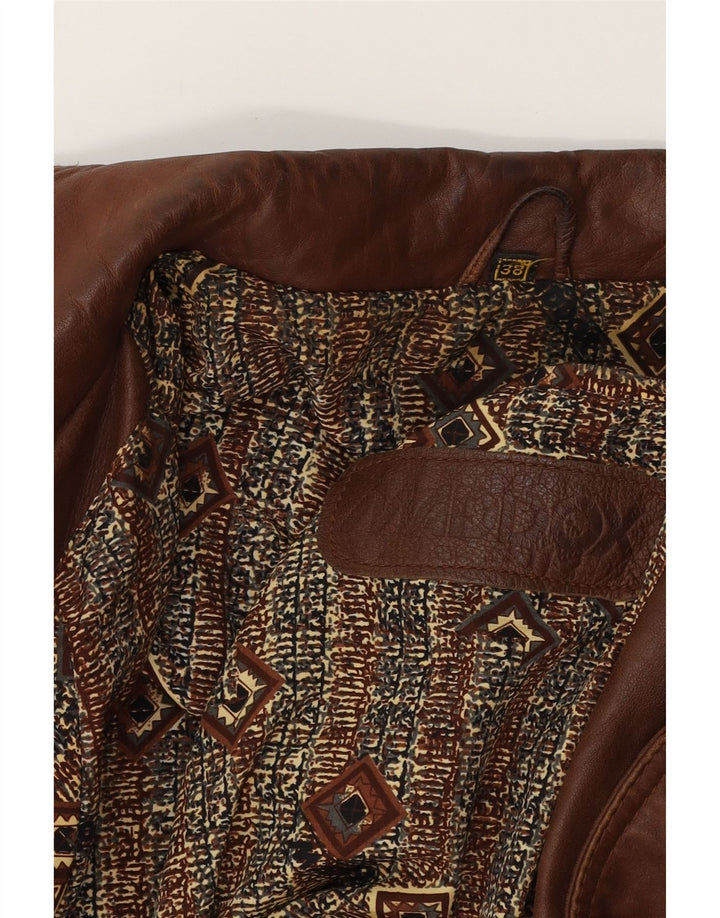MADDOX Womens Leather Jacket EU 38 Medium Brown Vintage Maddox and Second-Hand Maddox from Messina Hembry 