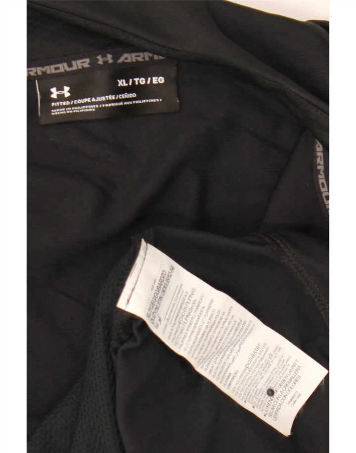 Under Armour Herren-Trainingsanzug-Topjacke XL aus schwarzem Polyester