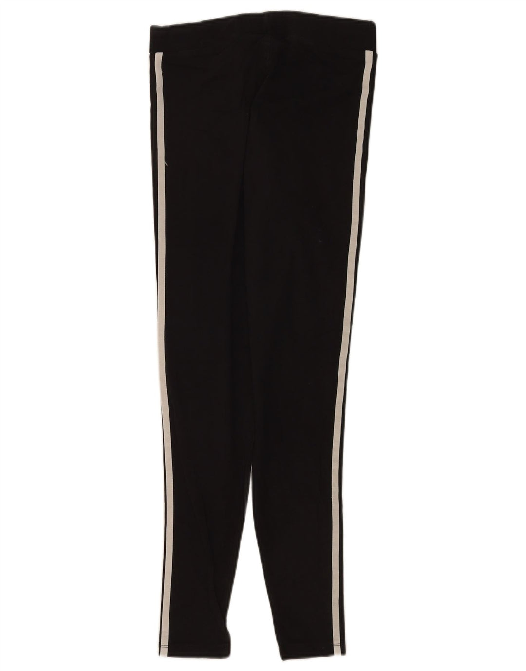 Adidas Damen Leggings UK 10 Small Schwarz Baumwolle