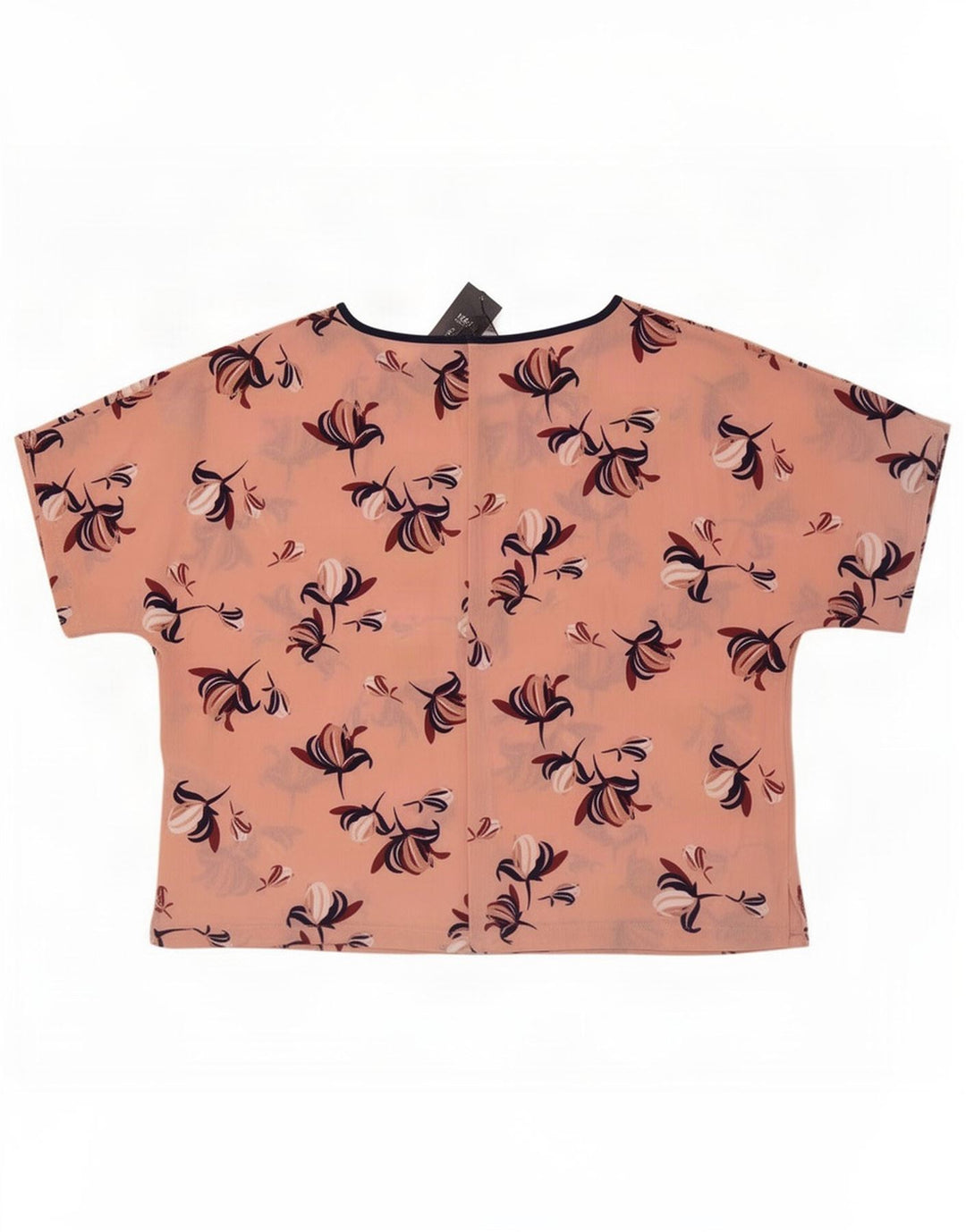 Marks & Spencer Damen-Blusenoberteil, UK-Größe 44, Größe L, rosa, geblümt, Polyester