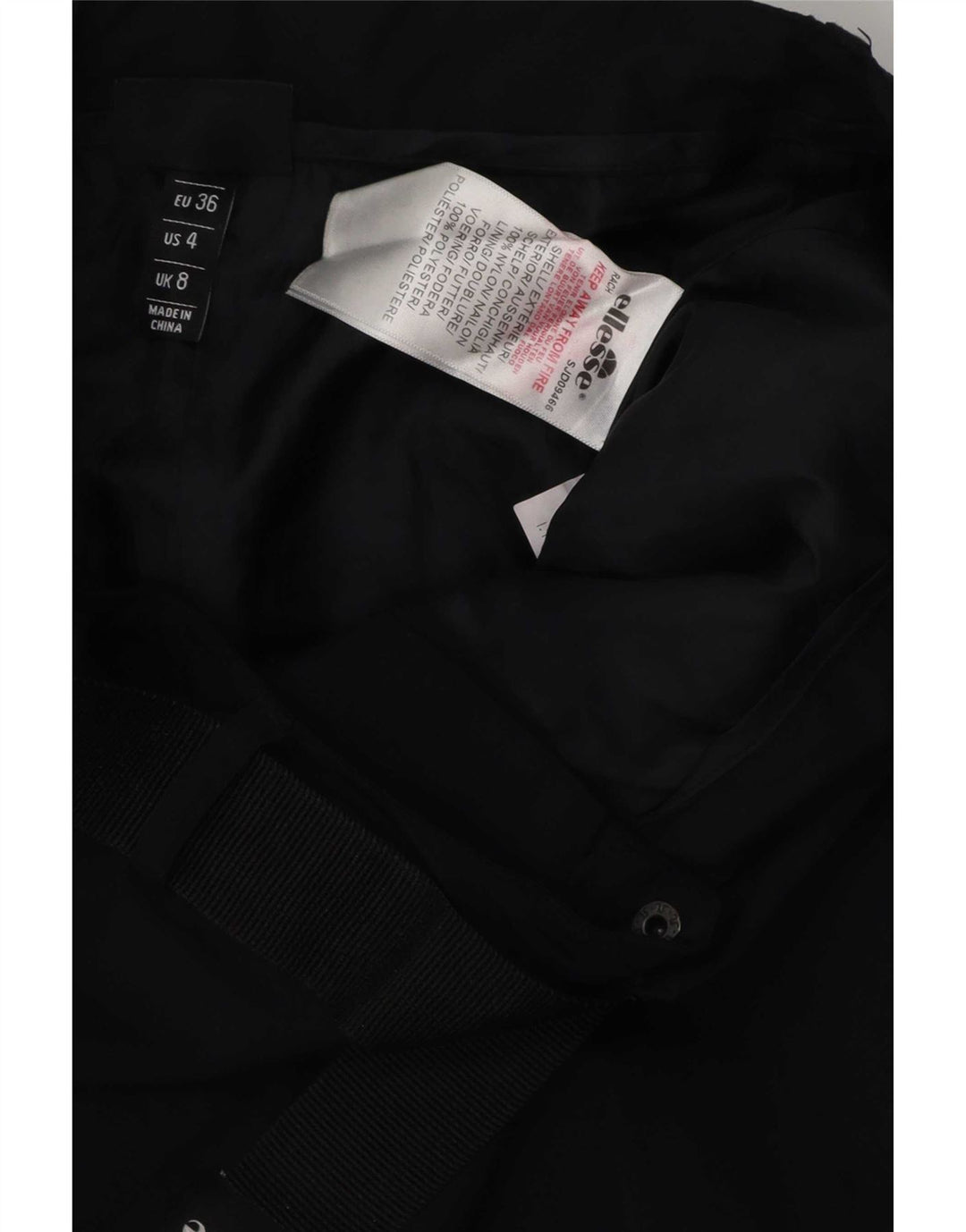 Ellesse Damen-Jogginghose, Cargohose, Größe S, Größe S, Schwarz, Colourblock-Nylon
