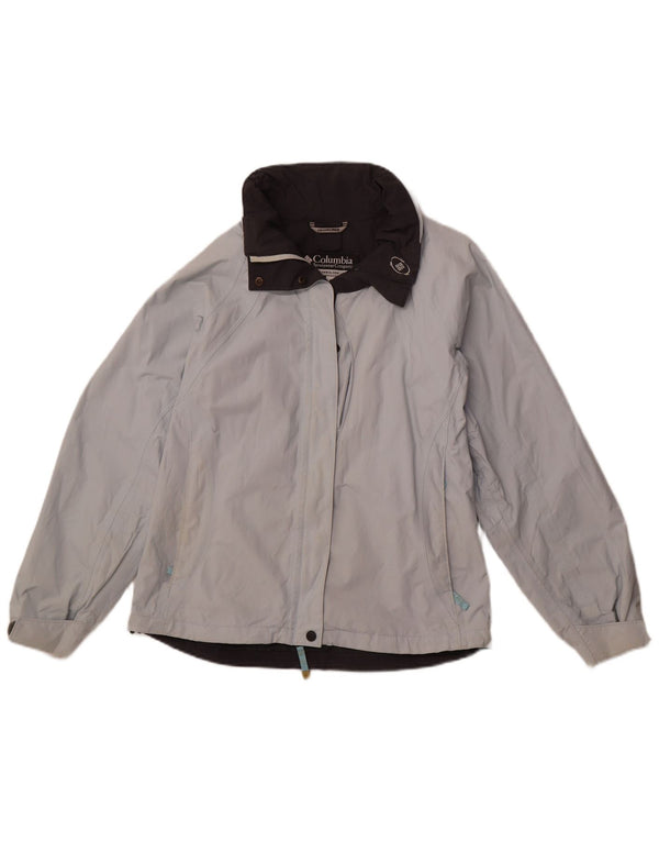 COLUMBIA Damen-Windbreakerjacke mit Kapuze, UK 14, Mittelblau, Nylon, Sport