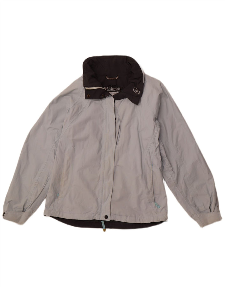 COLUMBIA Damen-Windbreakerjacke mit Kapuze, UK 14, Mittelblau, Nylon, Sport