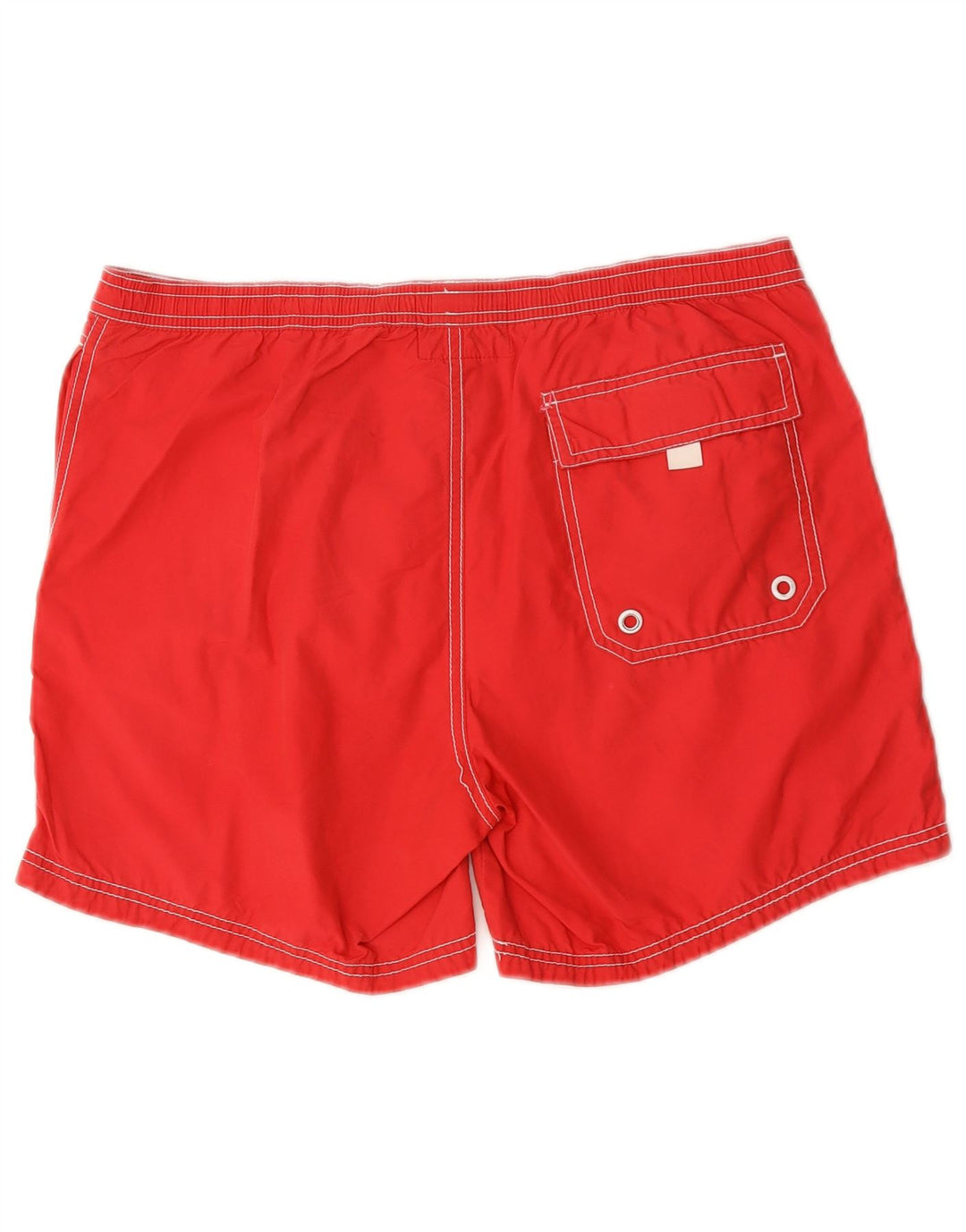 Jack Wills Herren-Badeshorts mit Grafik, mittelrote Baumwolle