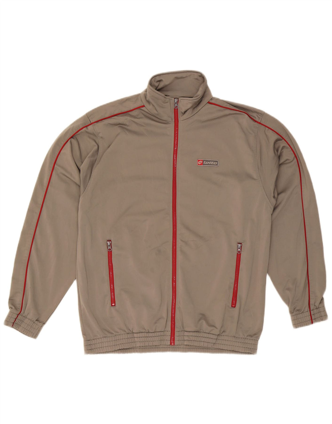 Lotto Herren Trainingsanzug Oberteil Jacke XL Grau Polyester