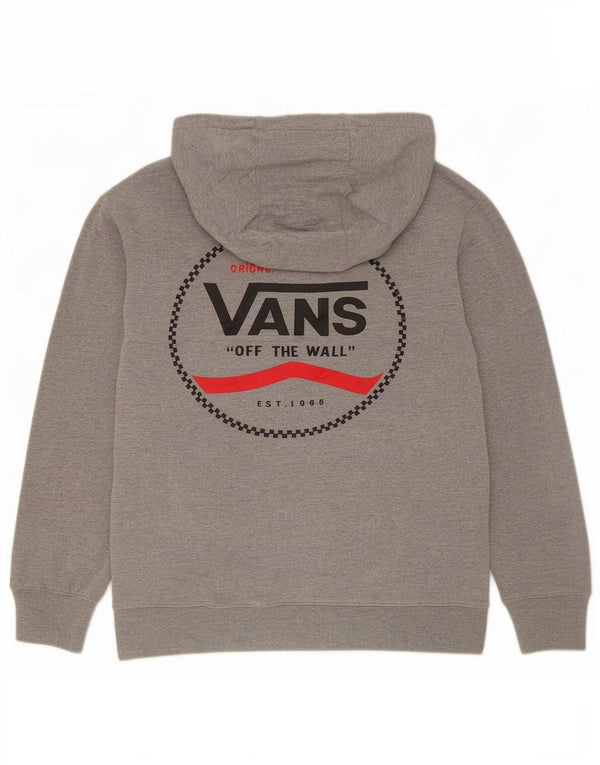 Vans Herren Graphic Hoodie Pullover Small Grau meliert