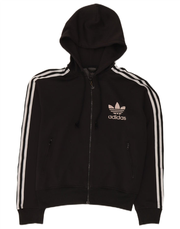 Adidas Herren Zip Hoodie Pullover Medium Schwarz Polyester