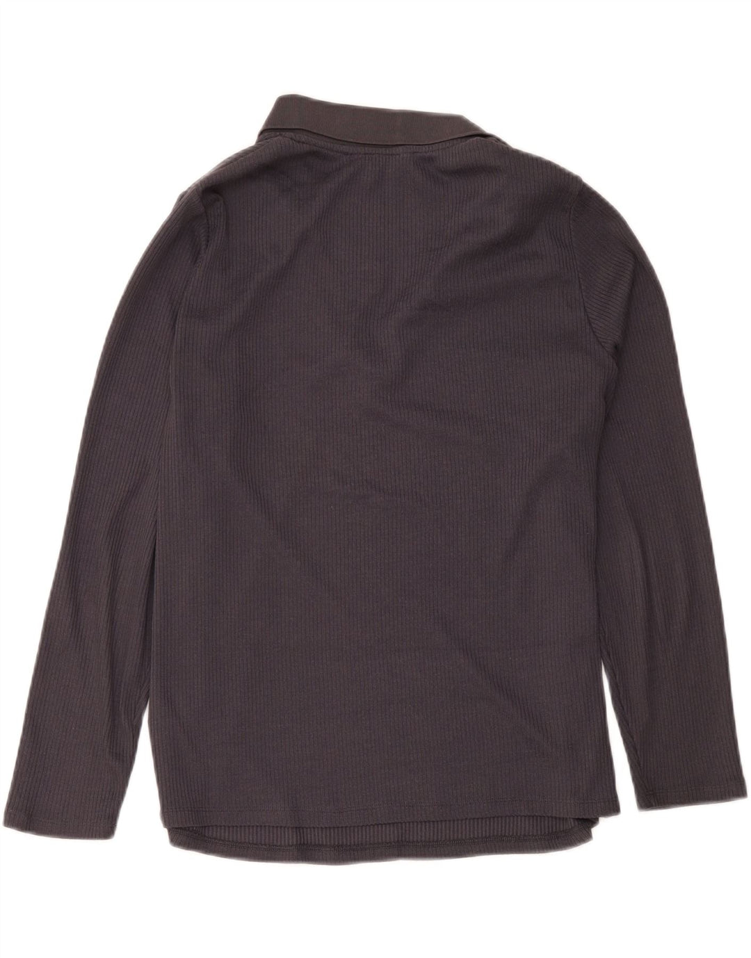 Marks & Spencer Damen Langarm-Poloshirt UK 20 2XL Grau Polyester
