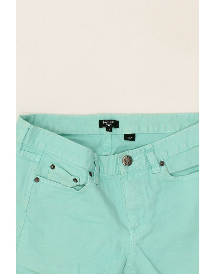 J. CREW Womens Denim Shorts US 6 Medium W30 Turquoise Cotton Vintage J. Crew and Second-Hand J. Crew from Messina Hembry 