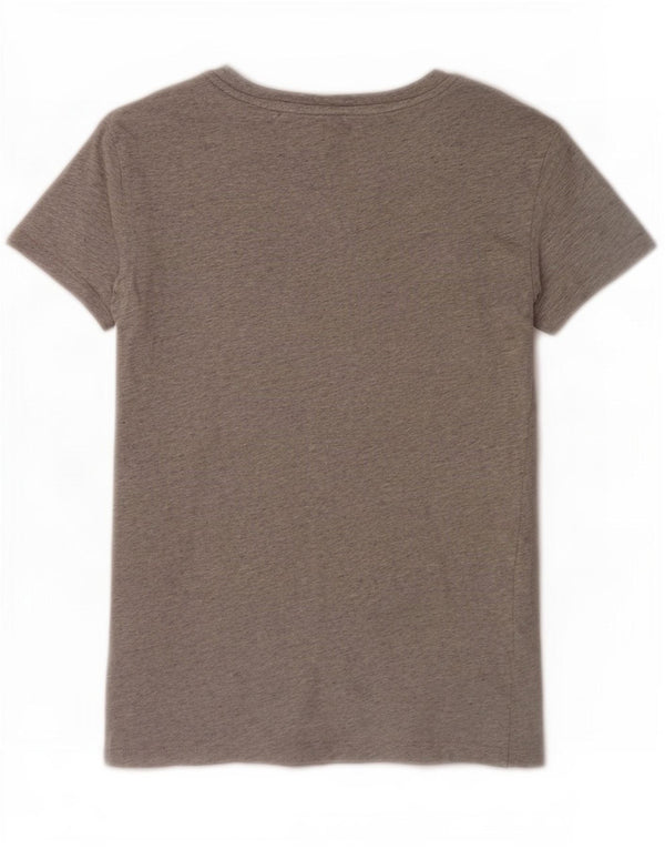 Levi's Damen Grafik-T-Shirt-Oberteil UK 6 XS Graue Baumwolle