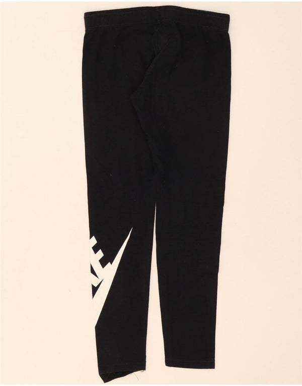 Nike Mädchen-Grafik-Leggings, 10–11 Jahre, mittelgroß, schwarze Baumwolle