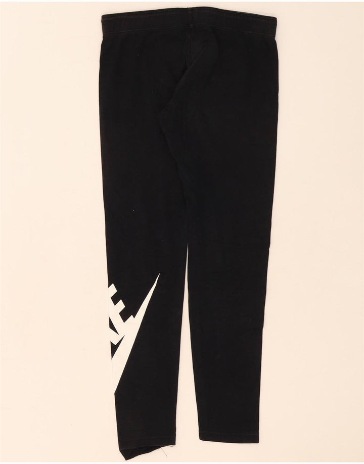 Nike Mädchen-Grafik-Leggings, 10–11 Jahre, mittelgroß, schwarze Baumwolle