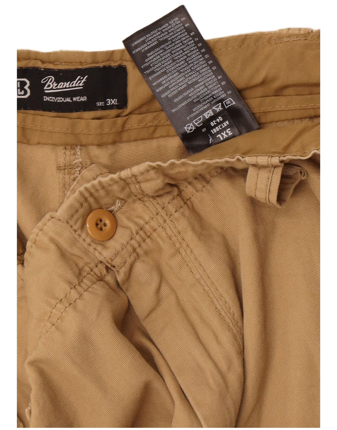 Brandit Herren Cargoshorts 3XL W42 Beige Baumwolle