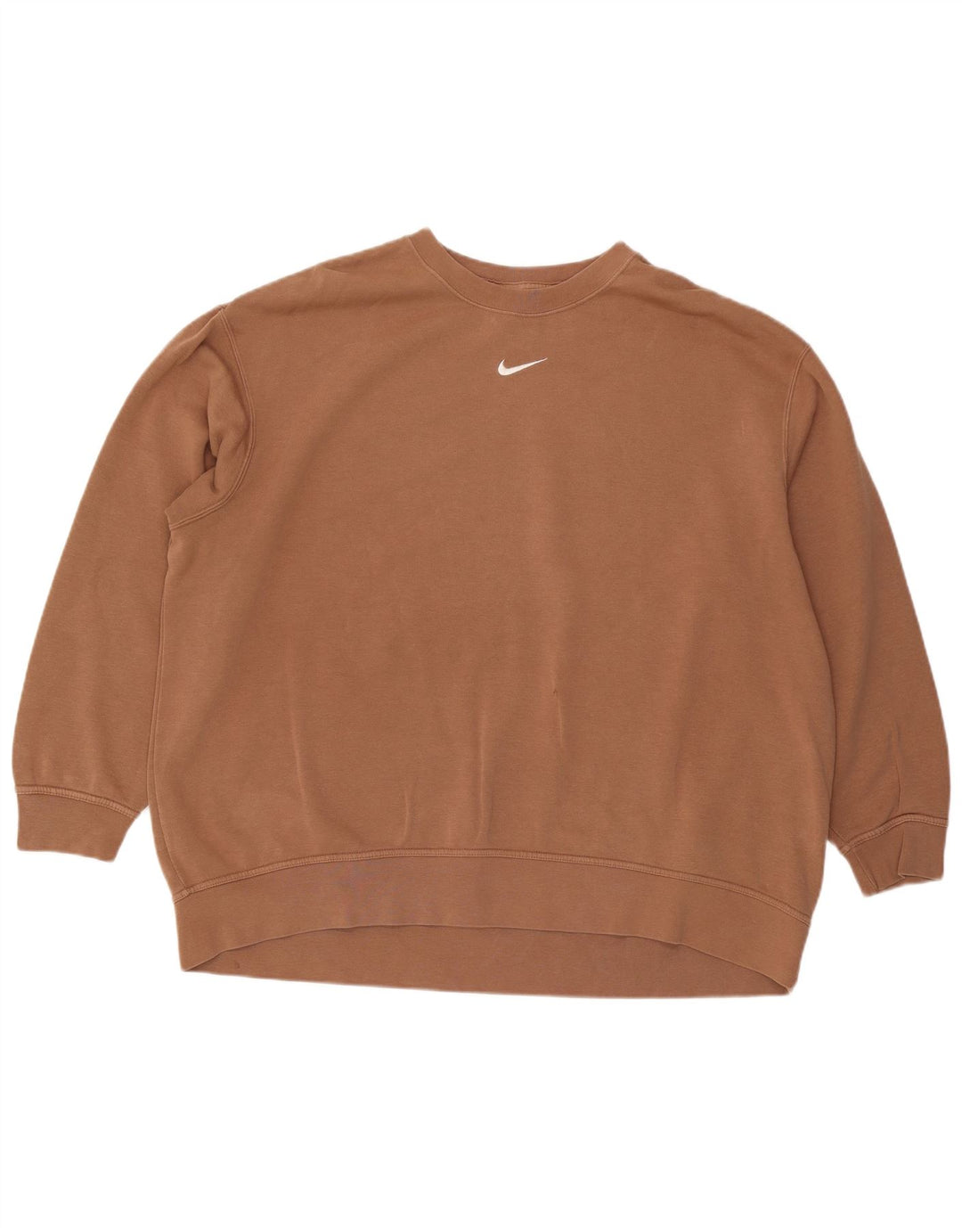NIKE Damen-Sweatshirt in Übergröße, Größe 20, 2XL, braun, Baumwolle