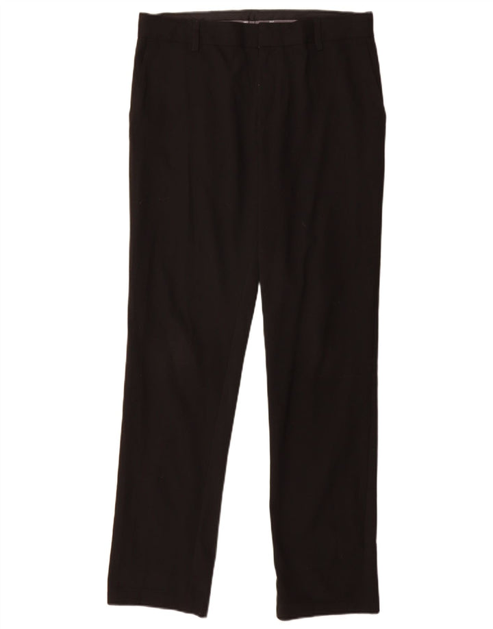 Marks & Spencer Slim-Anzughose für Jungen, 14–15 Jahre, W30 L30, schwarzes Polyester