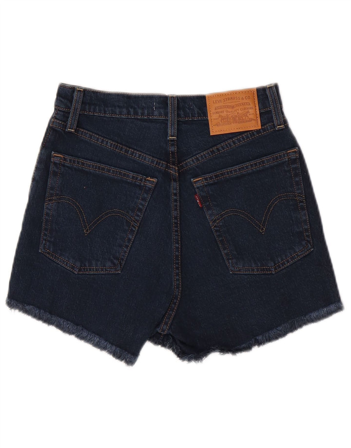 Levi's Damen Jeansshorts W25 XS Marineblaue Baumwolle
