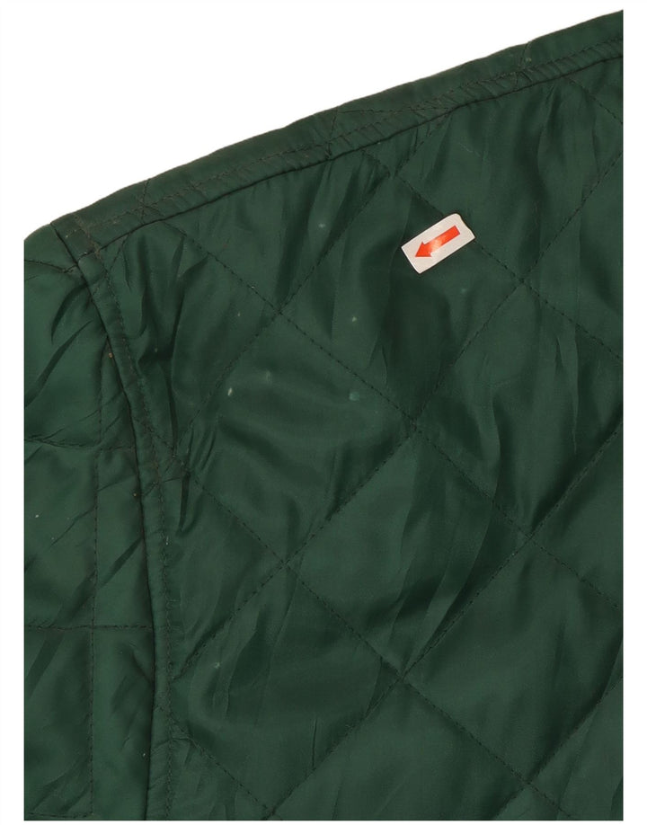 Vintage Herren Steppjacke UK 40 Großes grünes Nylon