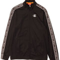 Champion Mädchen-Trainingsanzugoberteil mit Grafik, 13–14 Jahre, XL, schwarzes Polyester