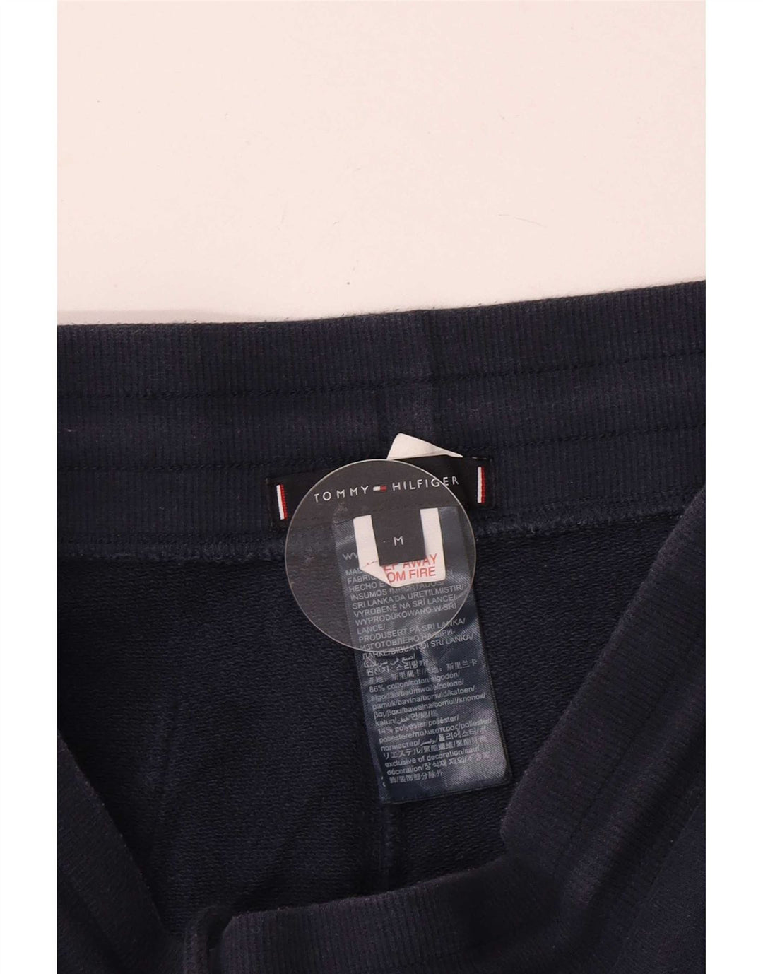 Tommy Hilfiger Herren-Sportshorts mit Grafik, mittelmarineblaue Baumwolle