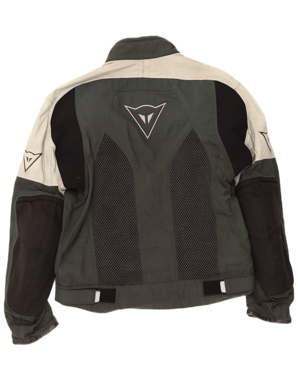 Dainese Womens Graphic Racer Jacke EU 52 Mittelgraues Colourblock-Nylon