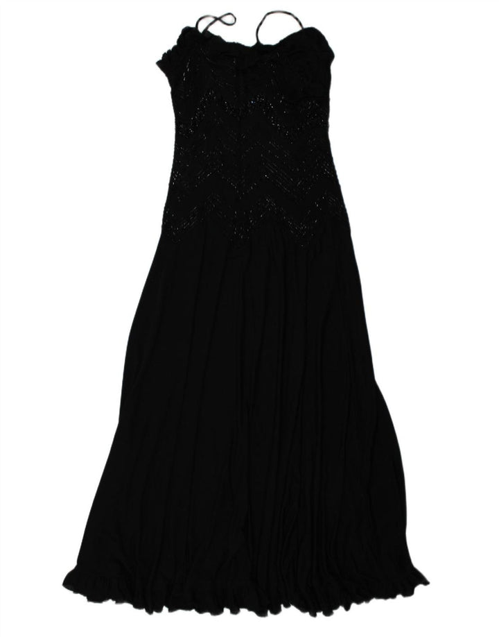 CABI Womens Sleeveless Maxi Dress UK 12 Medium Black