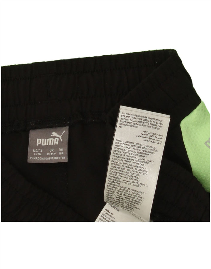 PUMA 2-teiliges Set für Jungen, 13–14 Jahre, grünes Farbblock-Polyester
