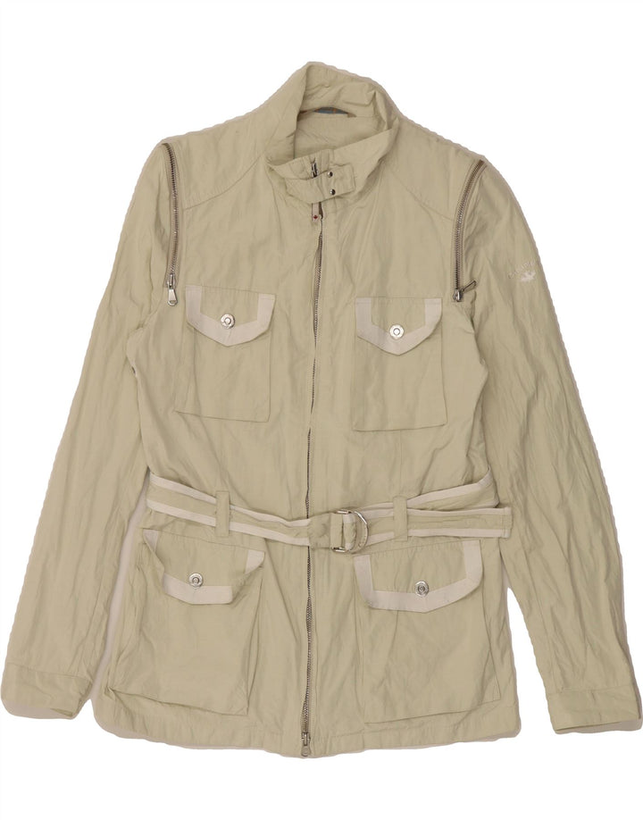 CANADIENS Womens Utility Jacket IT 44 Medium Beige Vintage Canadiens and Second-Hand Canadiens from Messina Hembry 