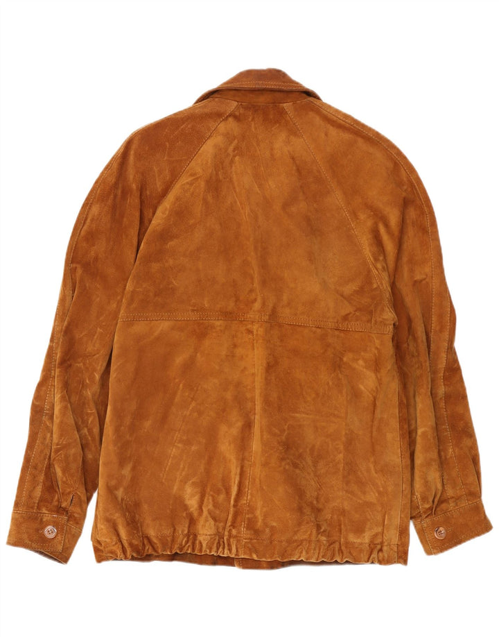 Vintage Herren Wildlederjacke IT 50 Large Beige