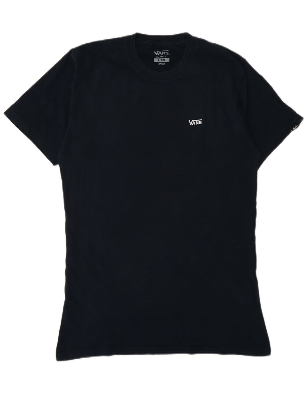 Vans Herren-T-Shirt mit klassischer Passform, mittelmarineblaue Baumwolle