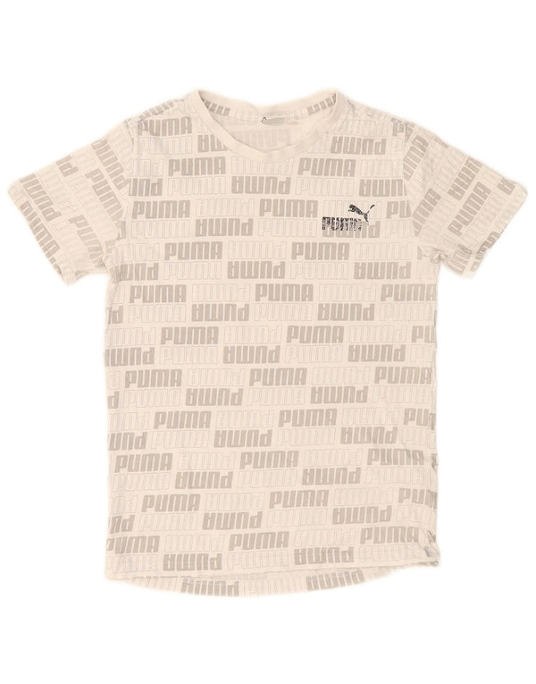 Puma Jungen Graphic T-Shirt Top 14-15 Jahre Grau