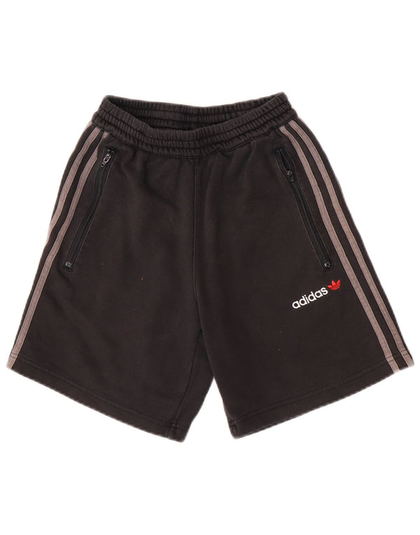 Adidas Sportshorts für Jungen, 7–8 Jahre, XS, schwarze Baumwolle