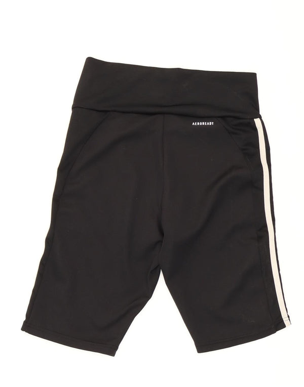 Adidas Damen Aeroready Sport Shorts UK 8/10 Small Schwarz Polyester