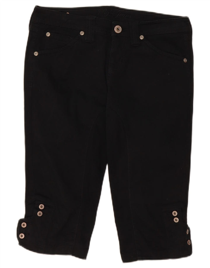 RIFLE Damen Bermudashorts W29 Mittelschwarze Baumwolle