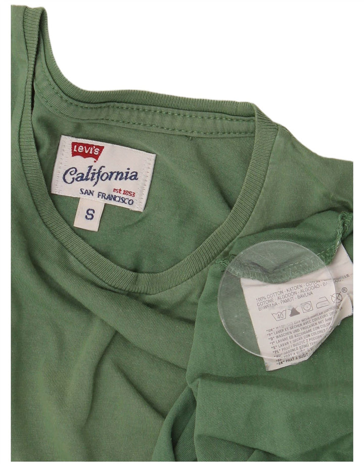Levi's Herren T-Shirt Top Small Grüne Baumwolle