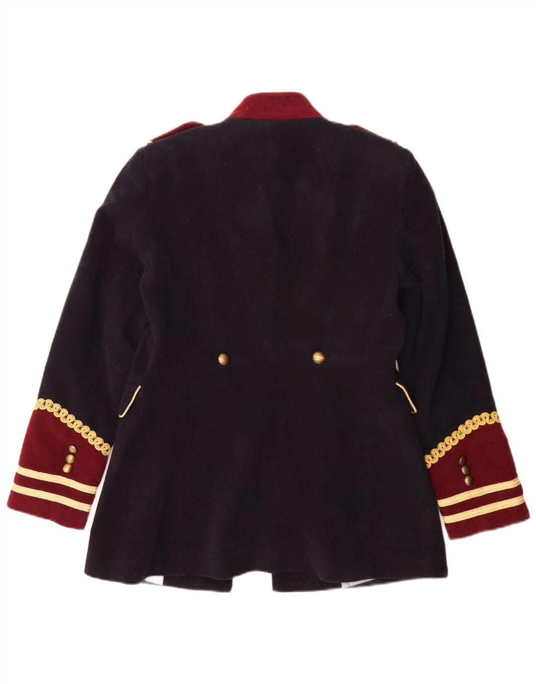 Zara Damen-Militär-Blazer-Jacke, UK 14, mittleres Marineblau, Farbblock