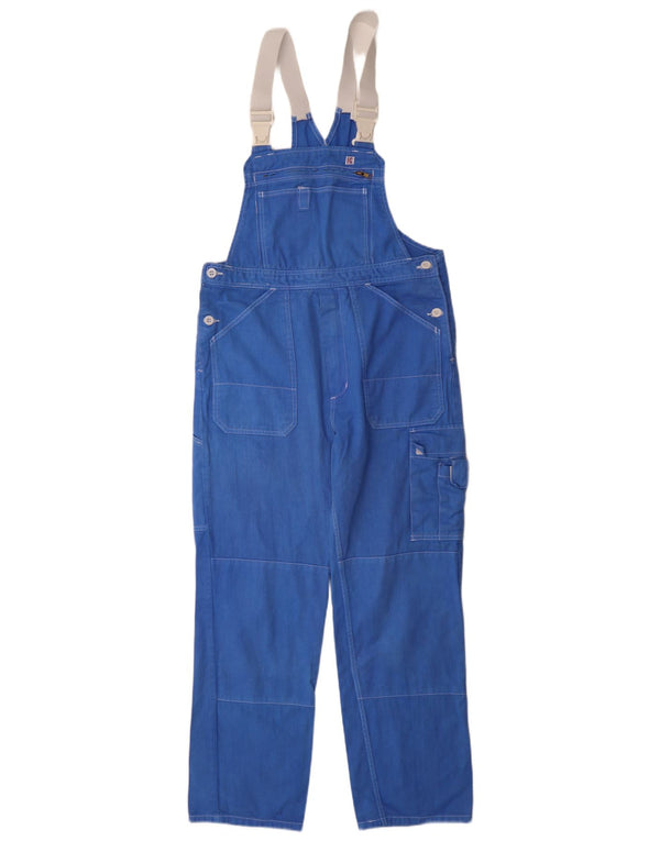 Vintage Damen Latzhose Cargohose IT 44 Medium W30 L29 Blaue Baumwolle